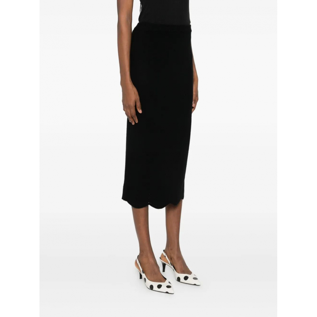 Women's 'Scallop-Hem' Midi Skirt