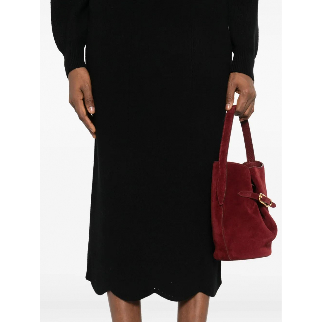 Women's 'Scallop-Hem' Midi Skirt