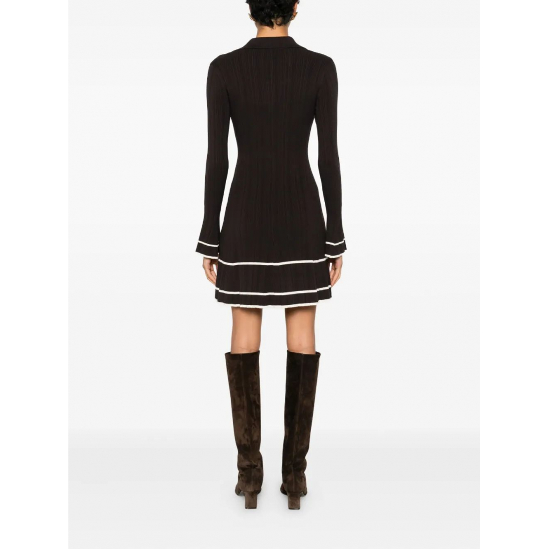 Robe mini 'Button-Detail' pour Femmes