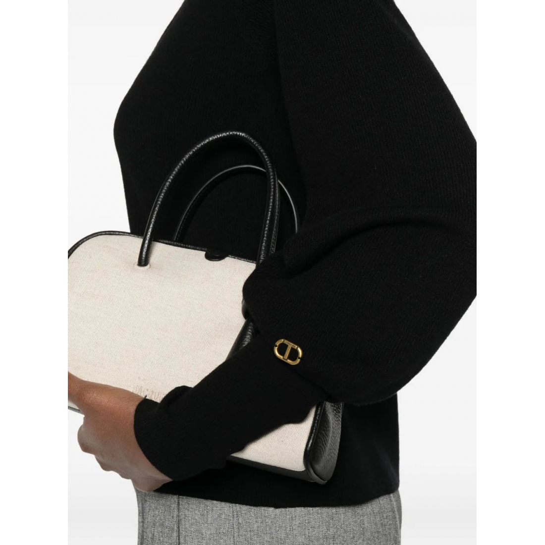 Pull 'Lace-Detail Puff-Sleeve' pour Femmes