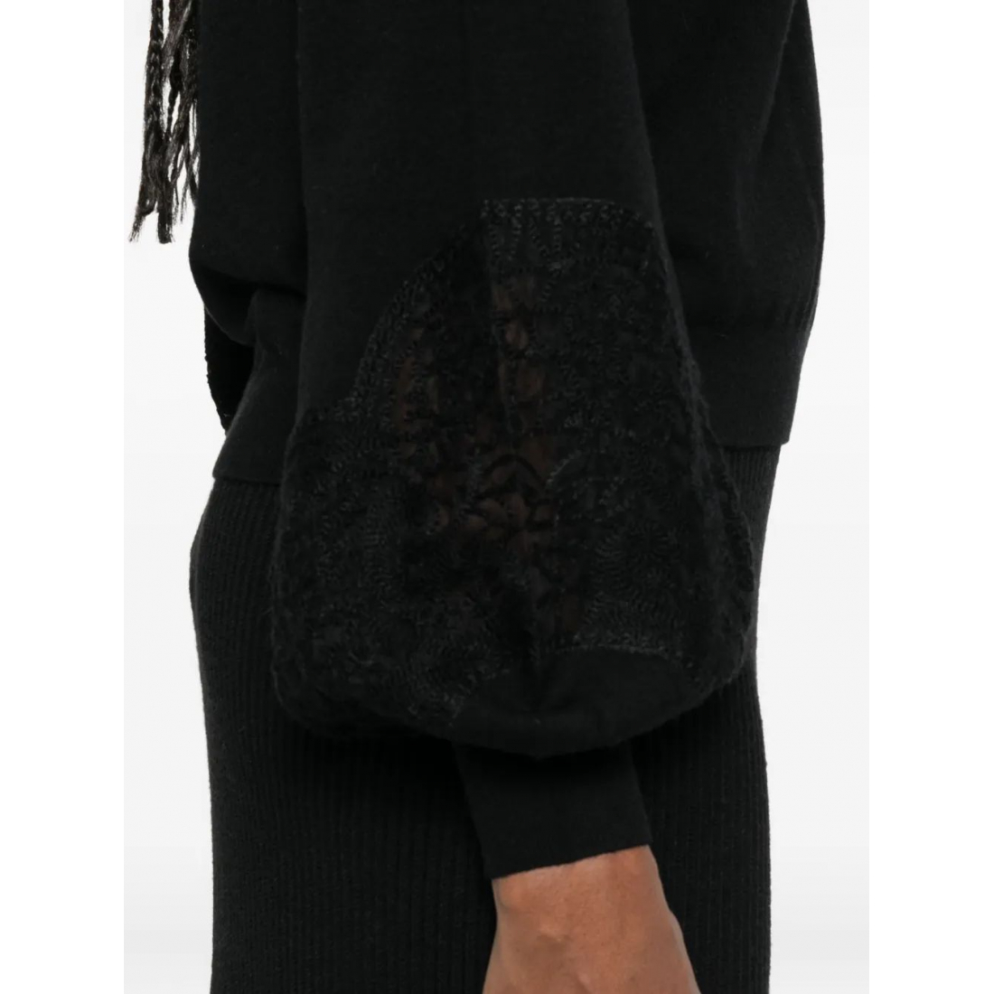 Women's 'Lace-Sleeves' Sweater