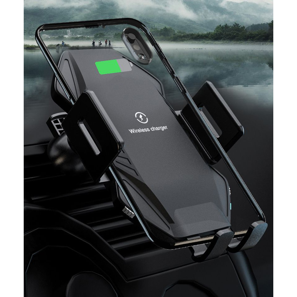 15-W-Autotelefonhalterung mit integrierter kabelloser Ladefunktion