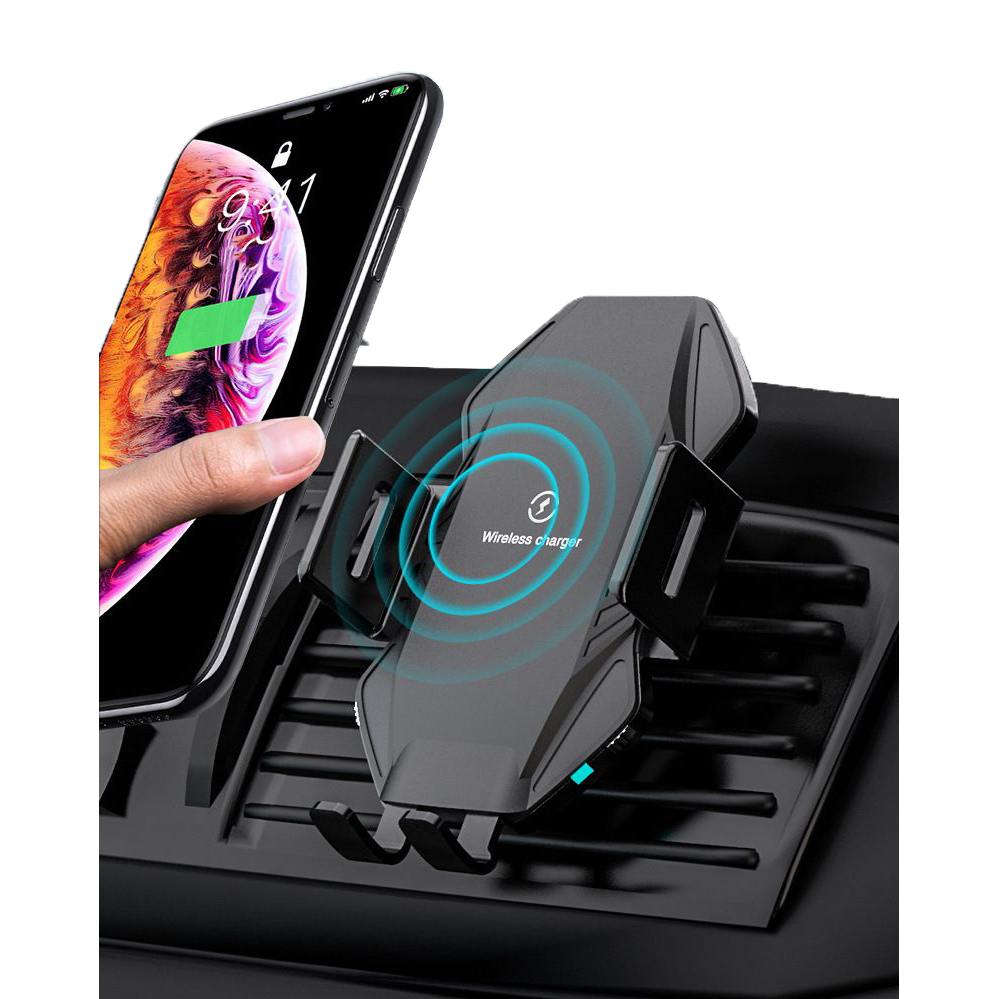 15-W-Autotelefonhalterung mit integrierter kabelloser Ladefunktion