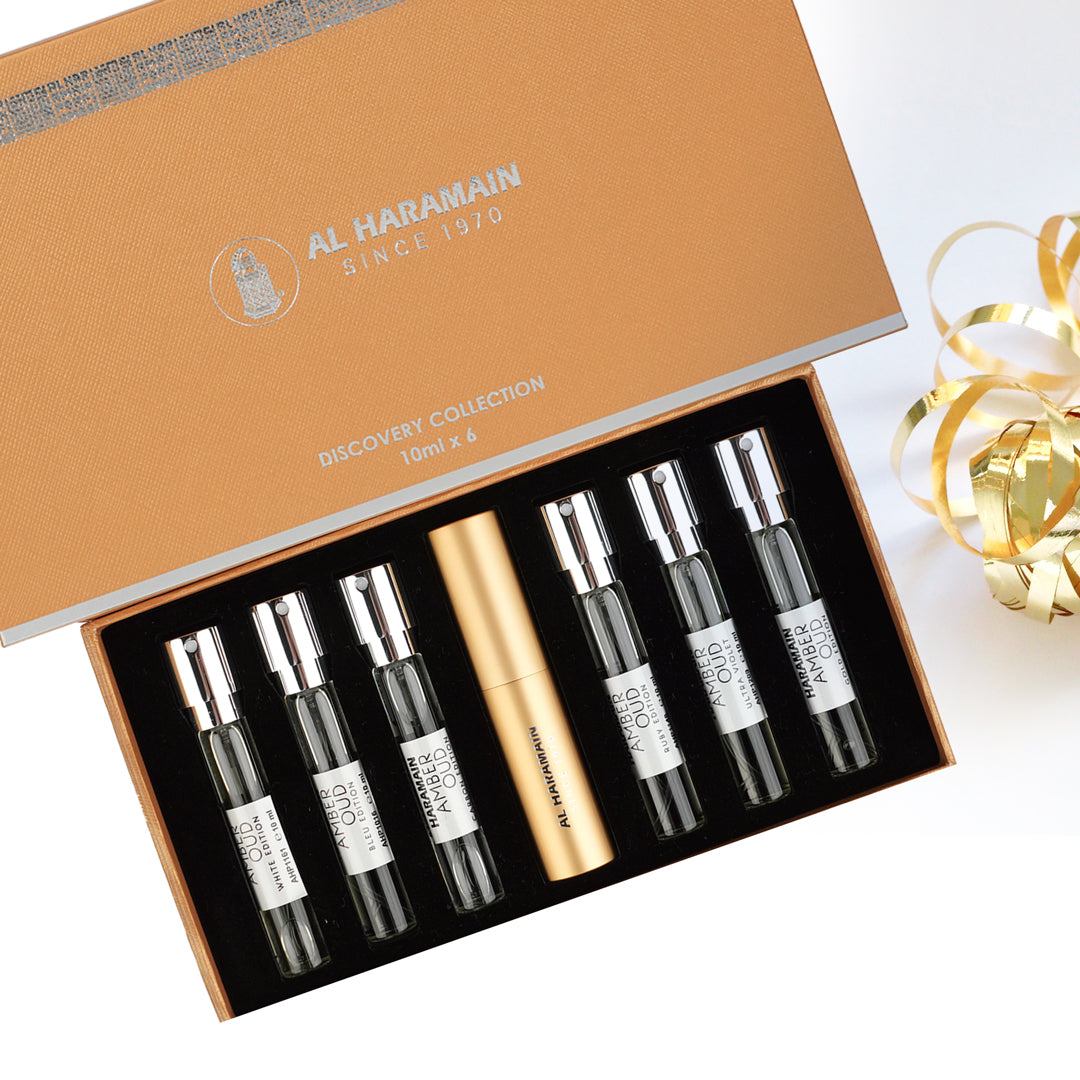 Coffret de parfum 'Discovery Collection Amber Oud' - 10 ml, 6 Pièces