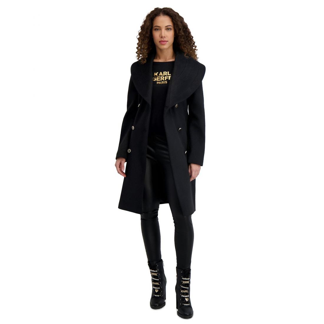 Manteau 'Double-Breasted Belted' pour Femmes