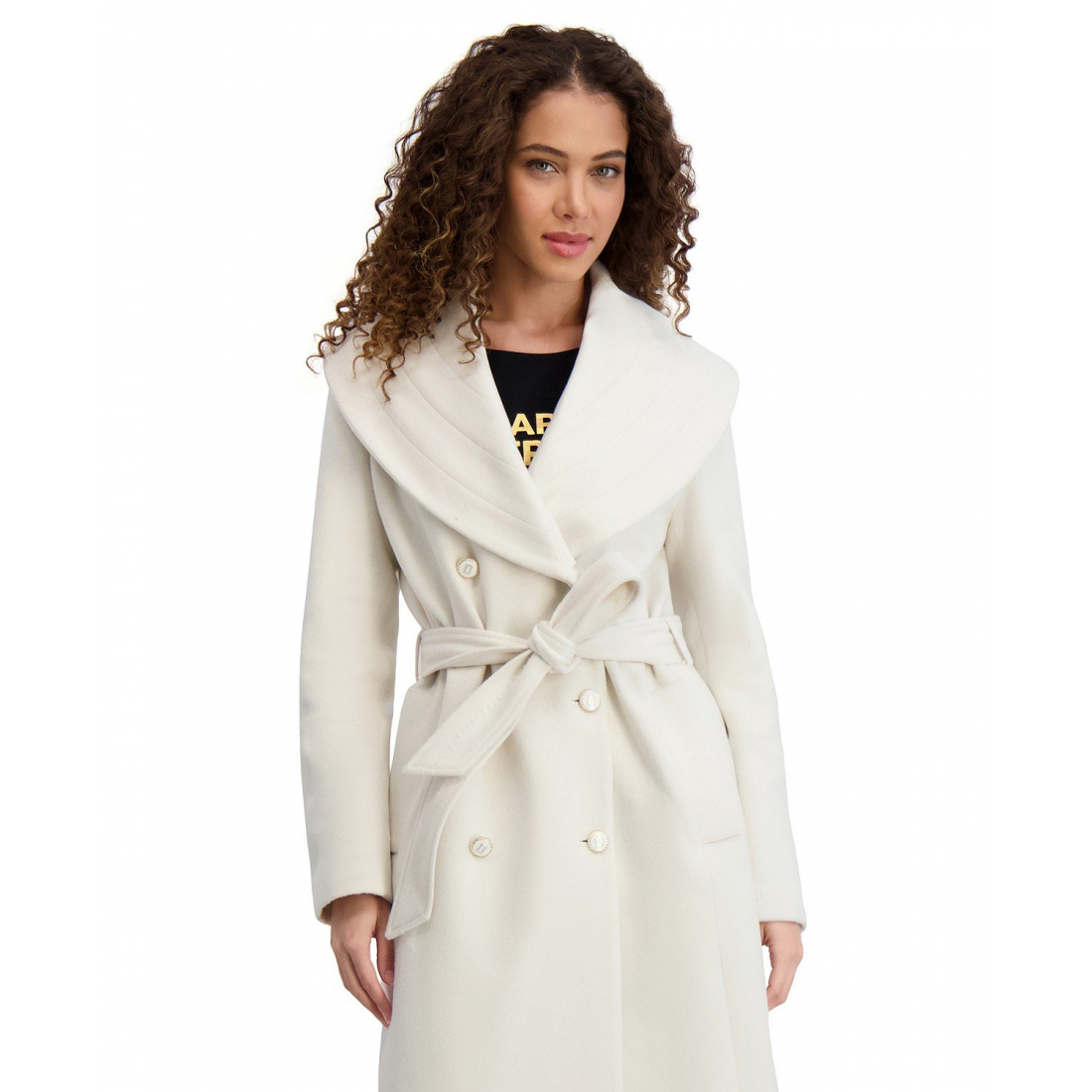 Manteau 'Double-Breasted Belted' pour Femmes