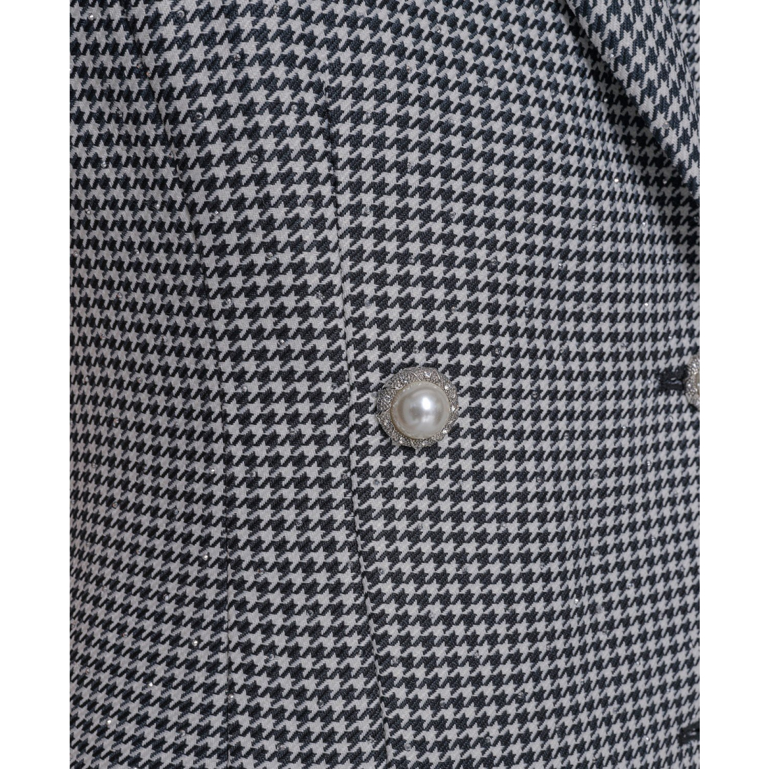 'Houndstooth Notched Collar Jacket Dress' pour Femmes