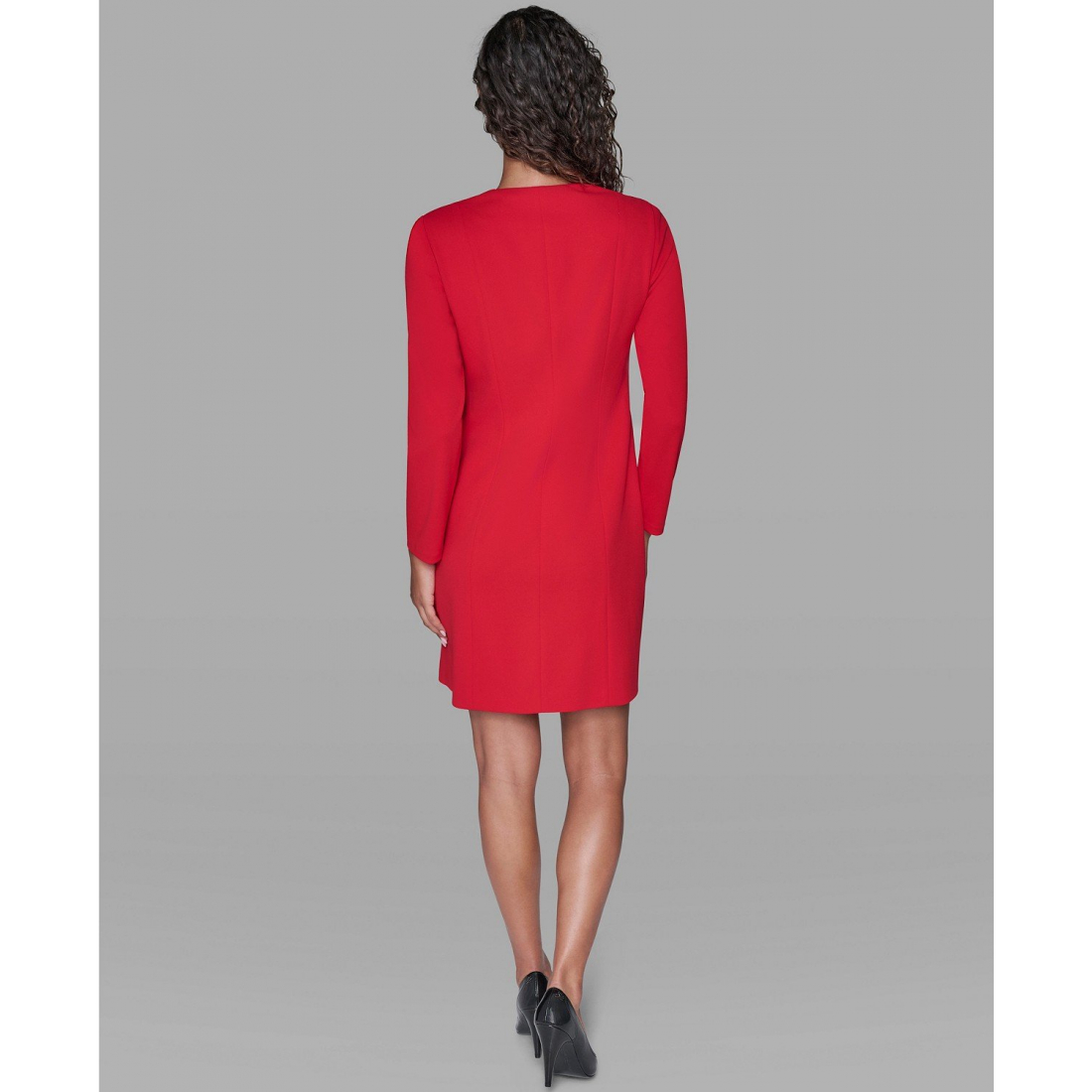 'Collared Neck Jacket Dress' pour Femmes