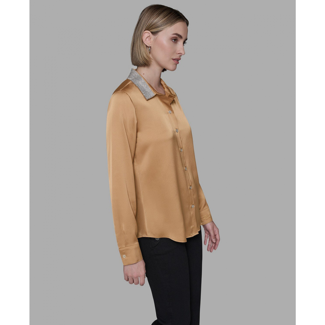 'Collared Neck Shirt' pour Femmes