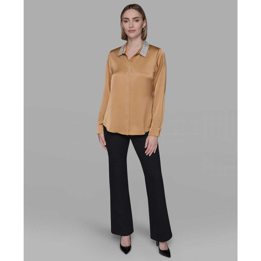 'Collared Neck Shirt' pour Femmes