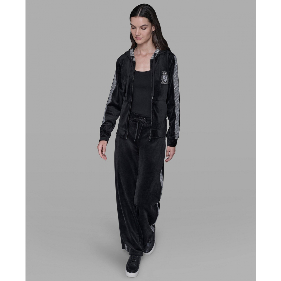 'Zip-Up Hooded Jacket' pour Femmes