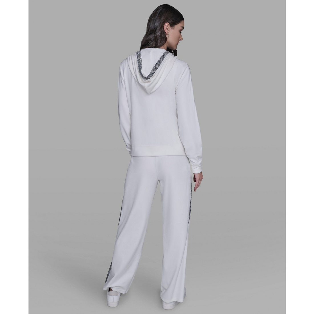 'Zip-Up Hooded Jacket' pour Femmes