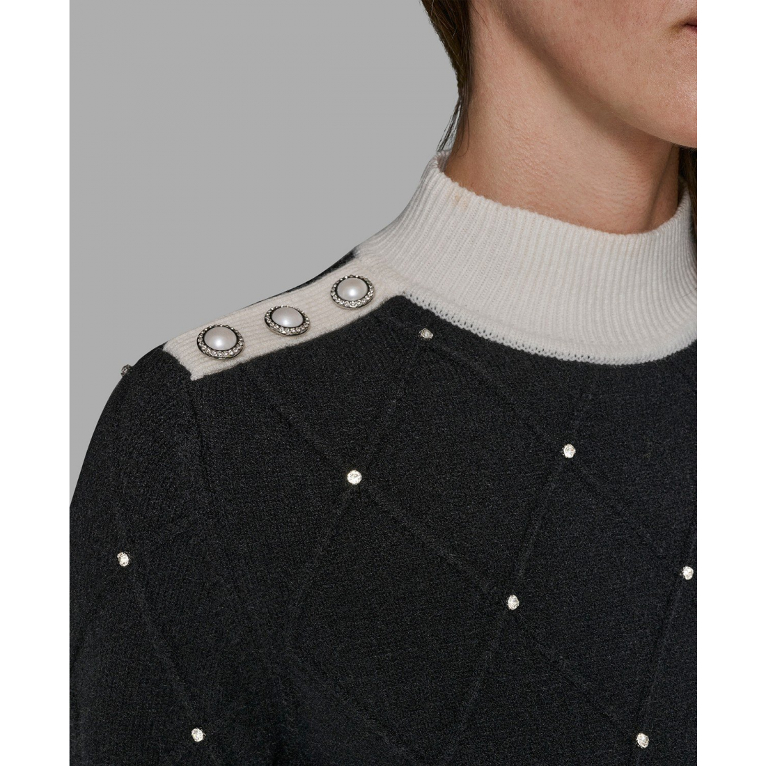 Pull 'Mock Neck Long Sleeve' pour Femmes