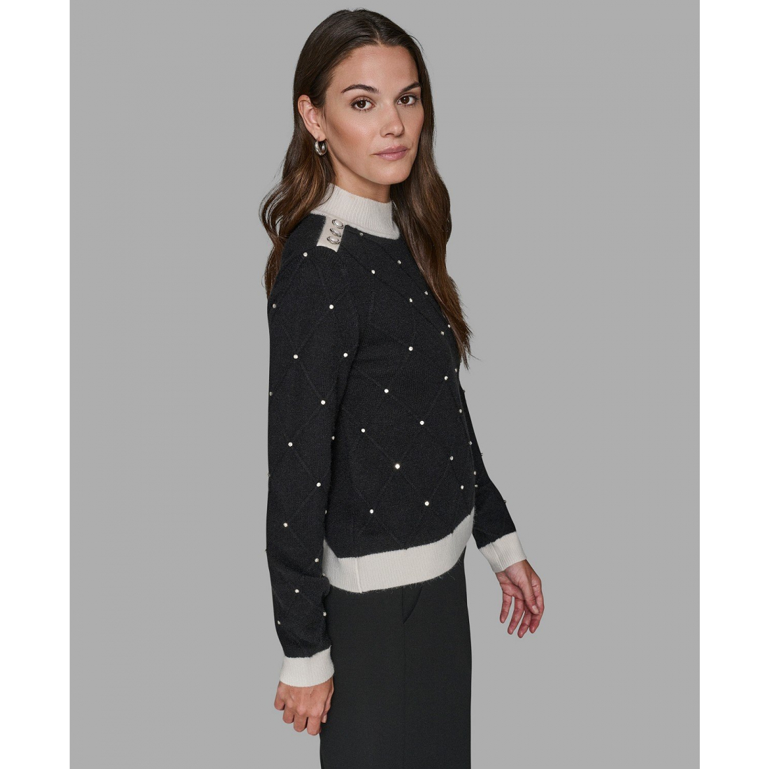 Pull 'Mock Neck Long Sleeve' pour Femmes