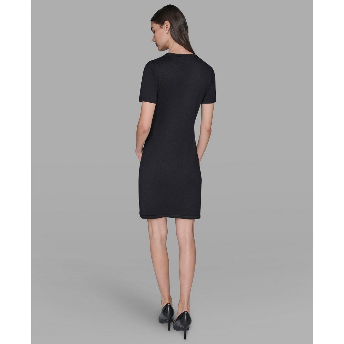 'Rhinestone Applique' Pullover-Kleid für Damen