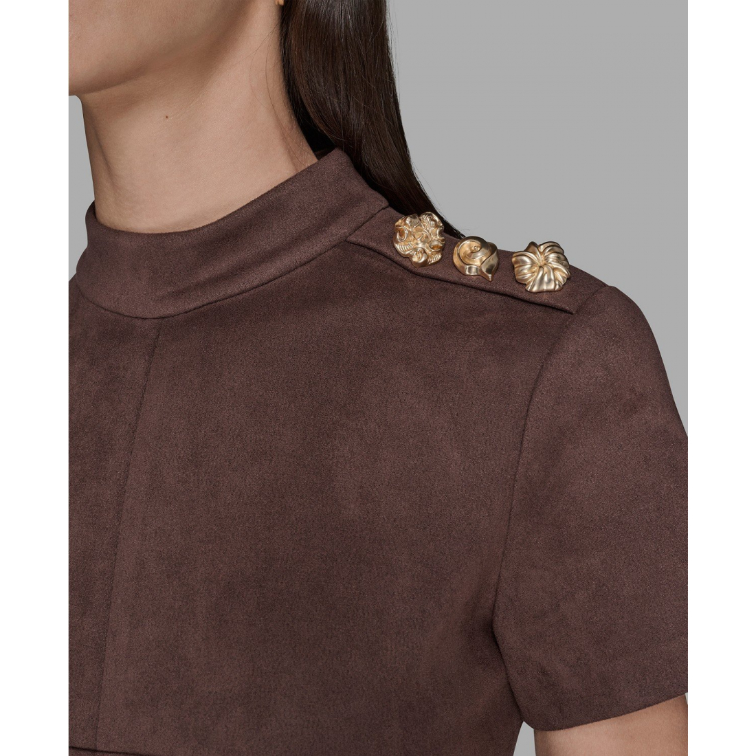 'Mock Neck Pocket Dress' pour Femmes