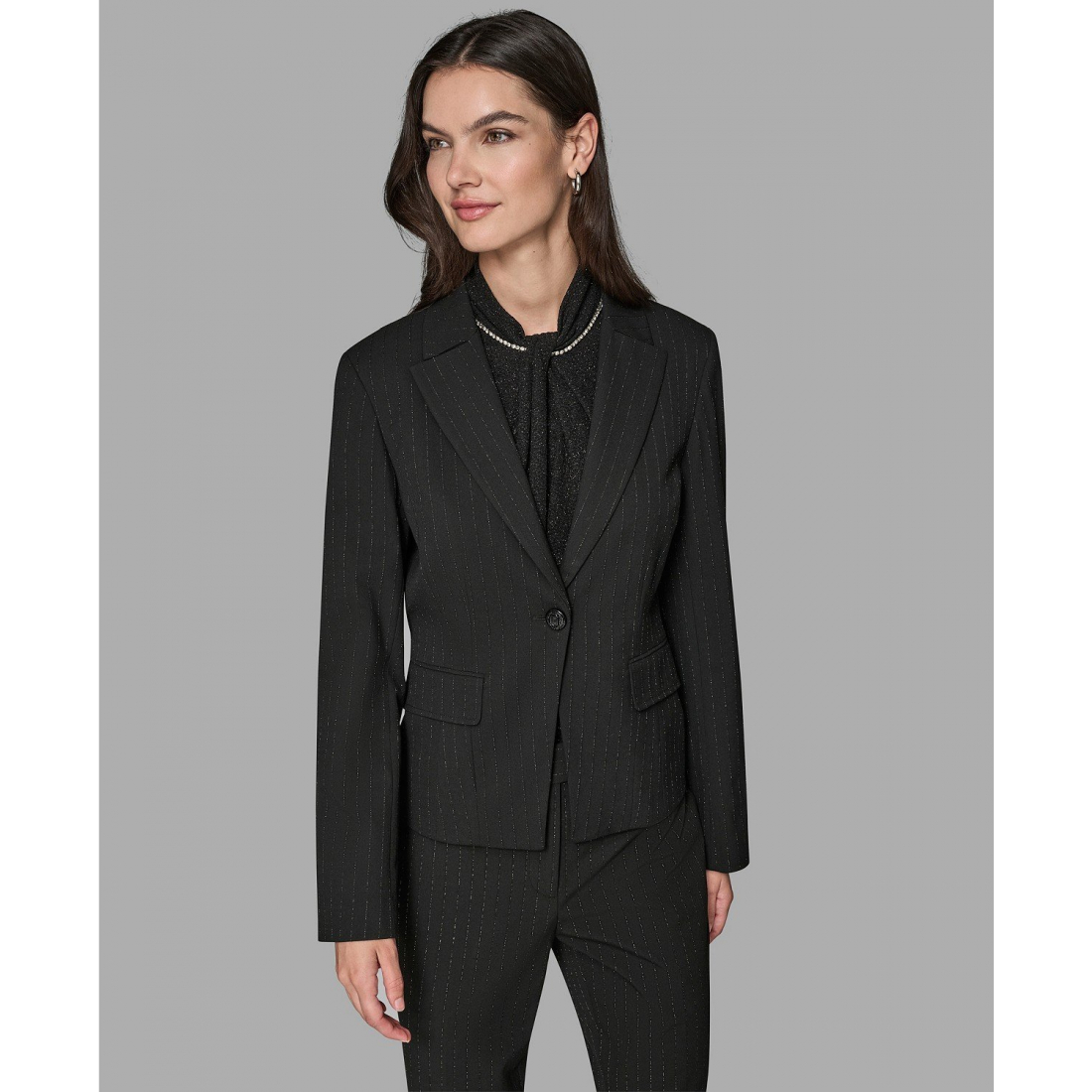 'Novelty One Button Jacket' pour Femmes