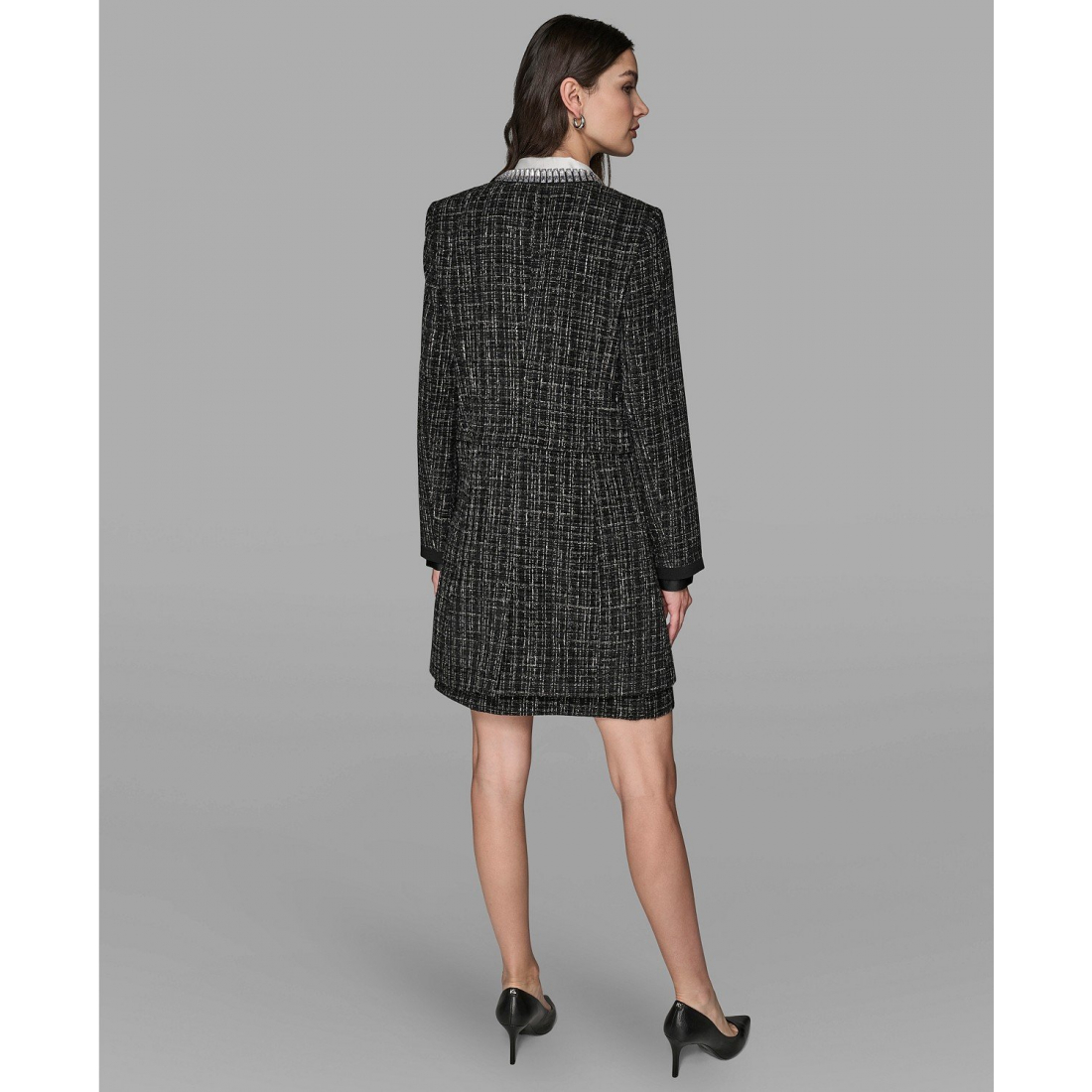 'Round Neck Novelty Topper Jacket' pour Femmes