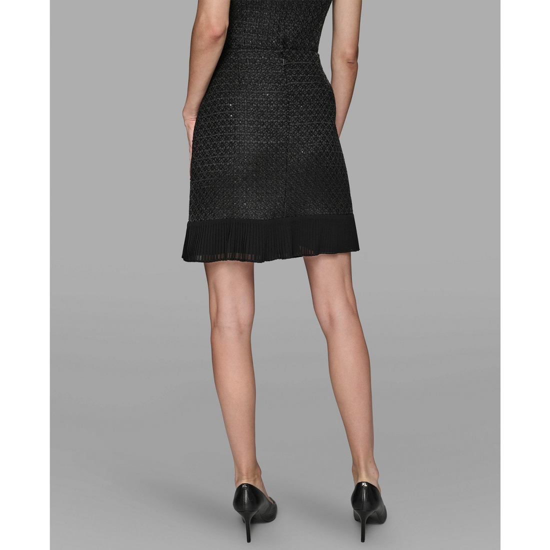 'Novelty Pleated Mini Skirt' pour Femmes