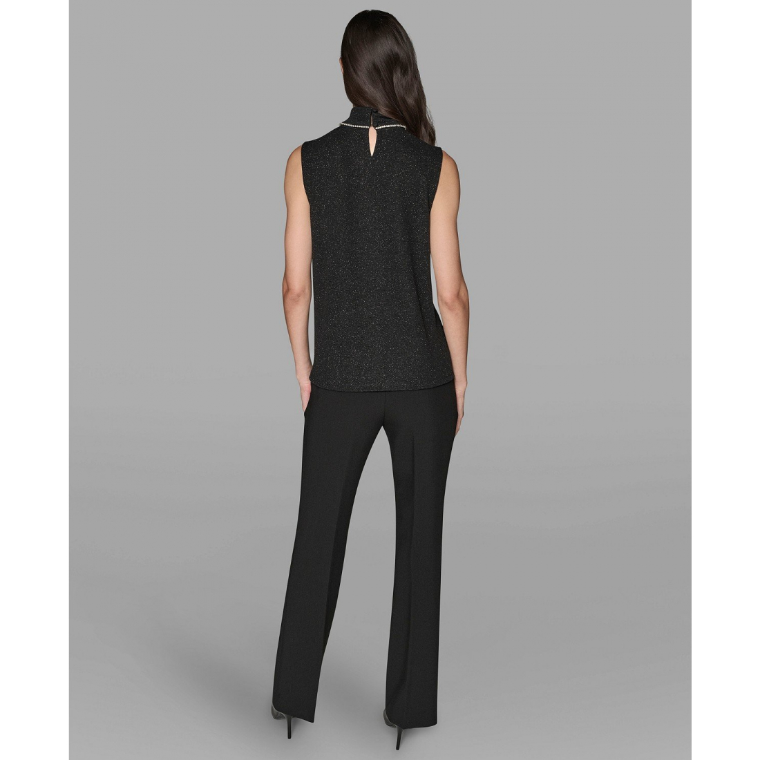 'Sleeveless Novelty Knit Top' pour Femmes