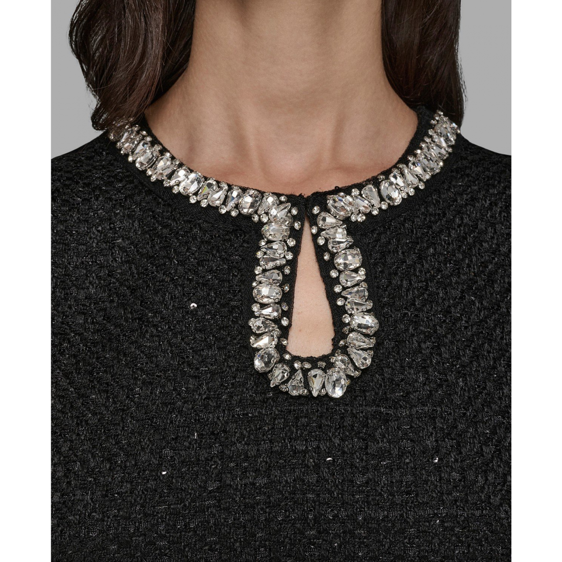 'Novelty Embellished Neck Top' pour Femmes
