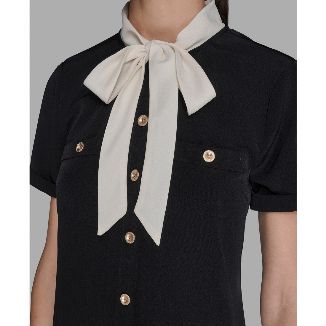 Robe A-line 'Bow Tie Neck' pour Femmes