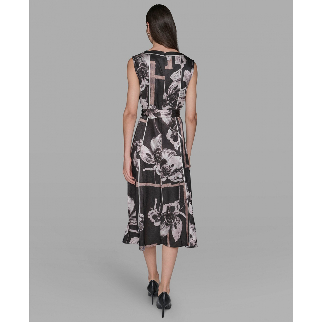 'Printed Midi Dress' pour Femmes