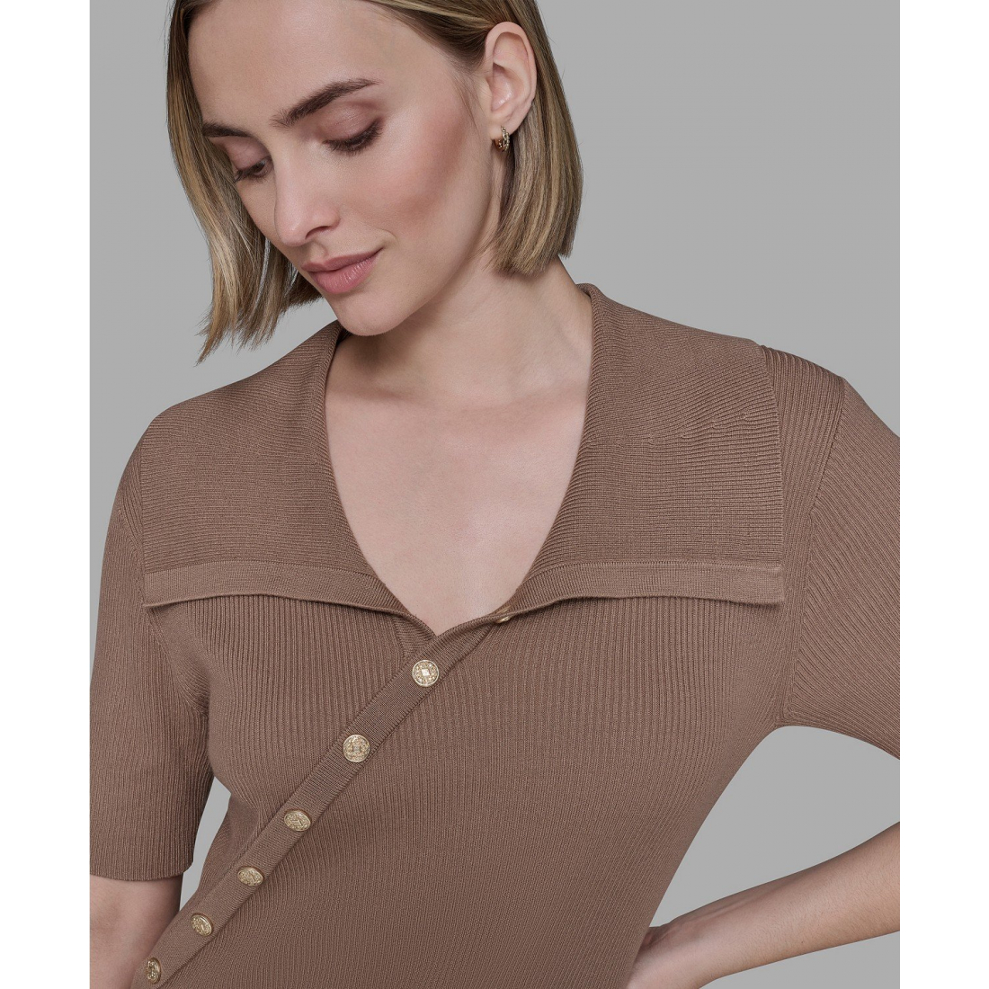 'Ribbed Bodycon Dress' pour Femmes