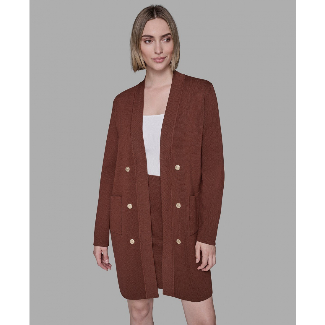 'Long Sleeves Cardigan Sweater' pour Femmes