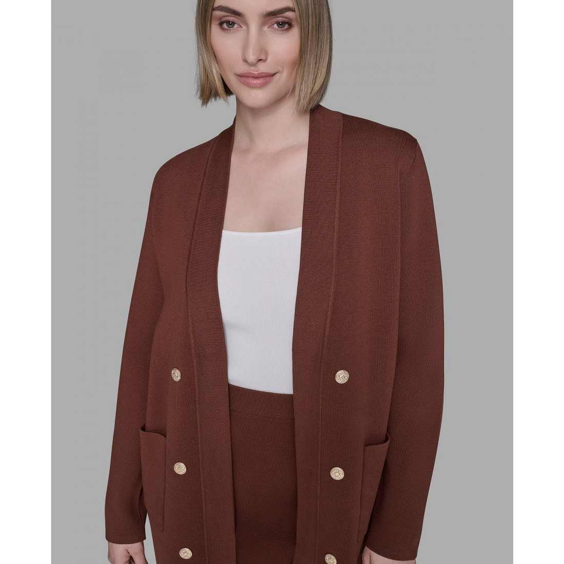 'Long Sleeves Cardigan Sweater' pour Femmes