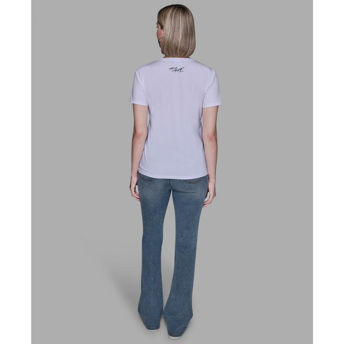 T-shirt 'Crewneck Embellished Bow Eiffel Tower' pour Femmes