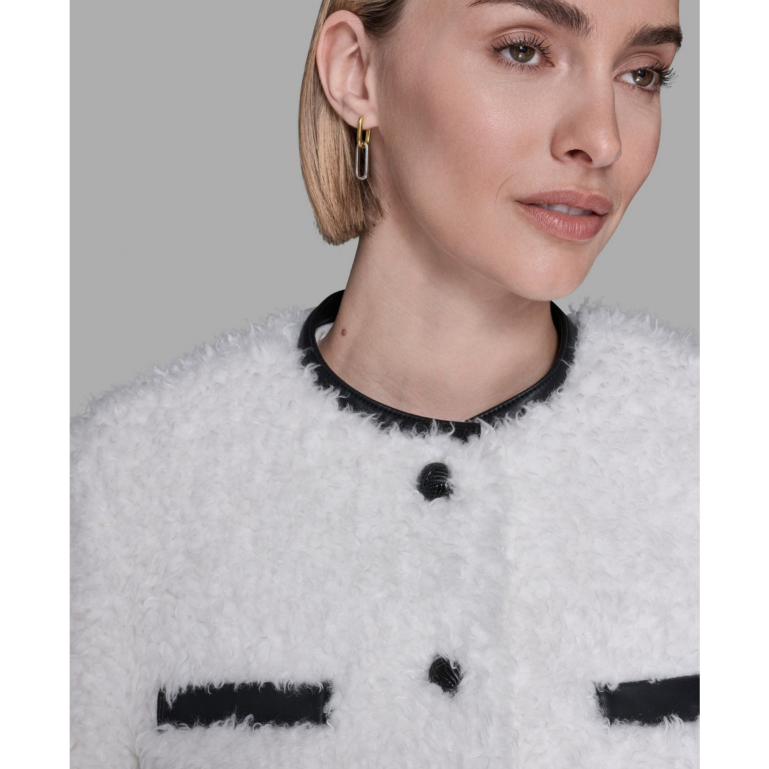 Veste 'Crewneck Pocket Detail' pour Femmes