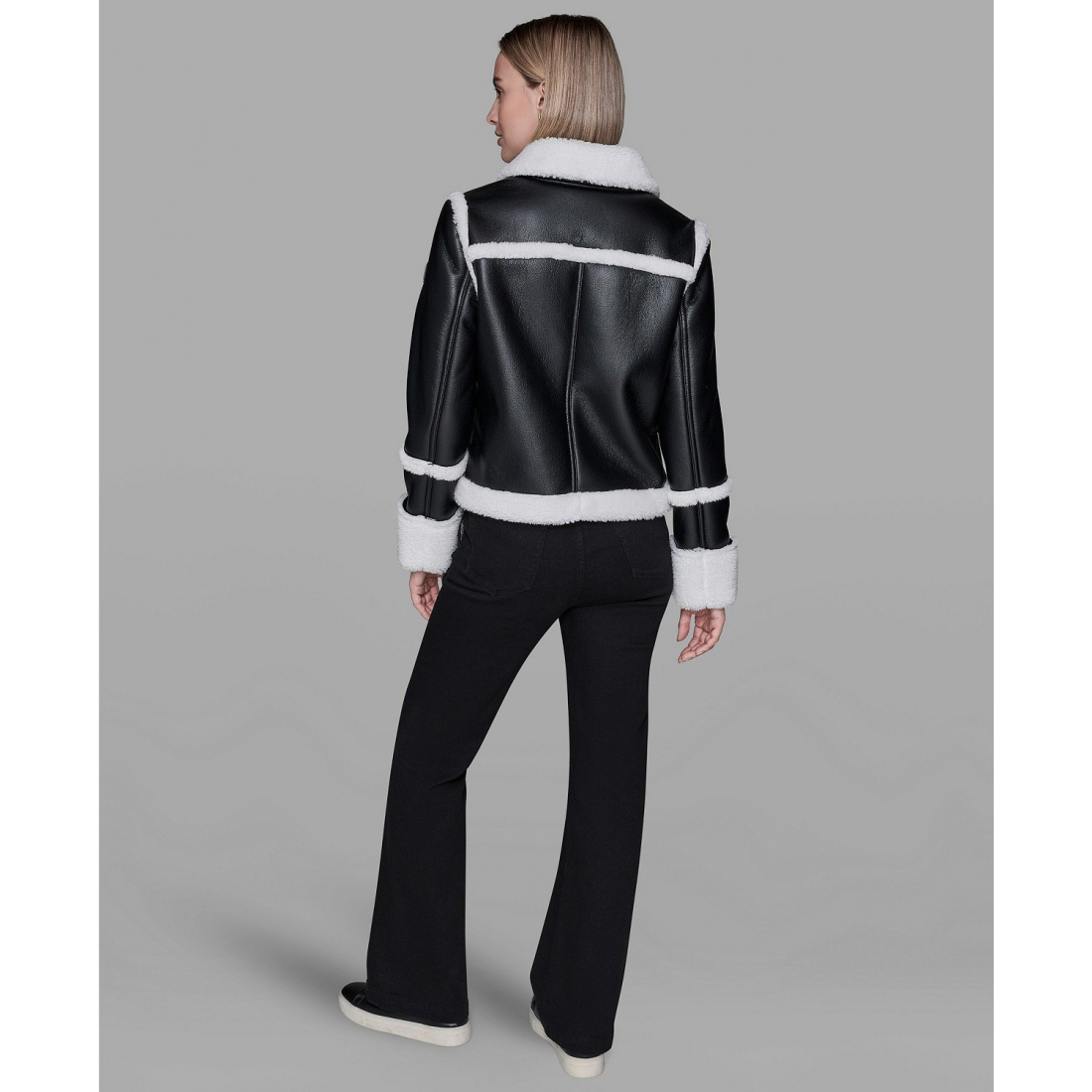 'Collared Fuzzy Jacket' pour Femmes