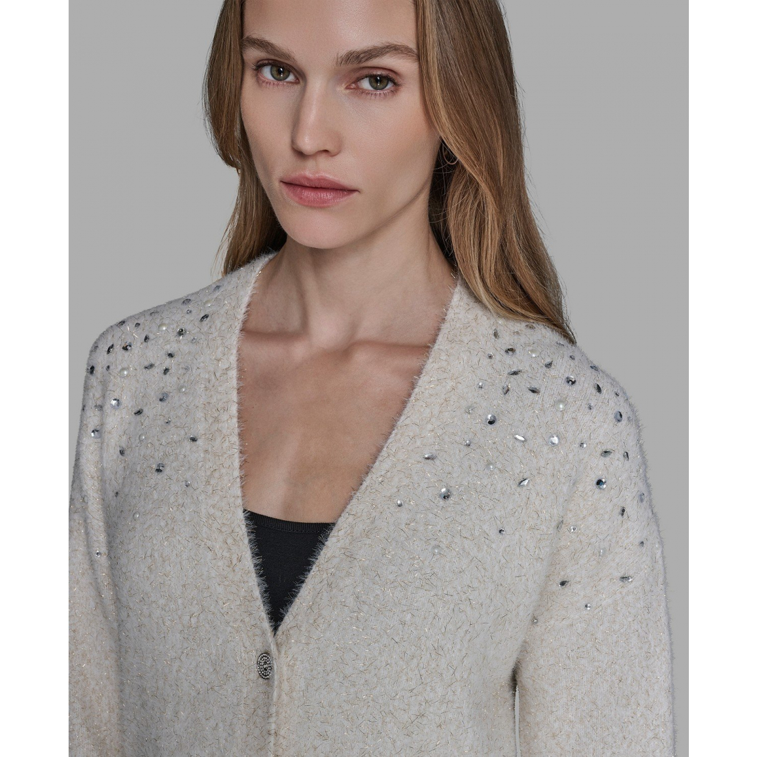 'V-Neck Cardigan' pour Femmes