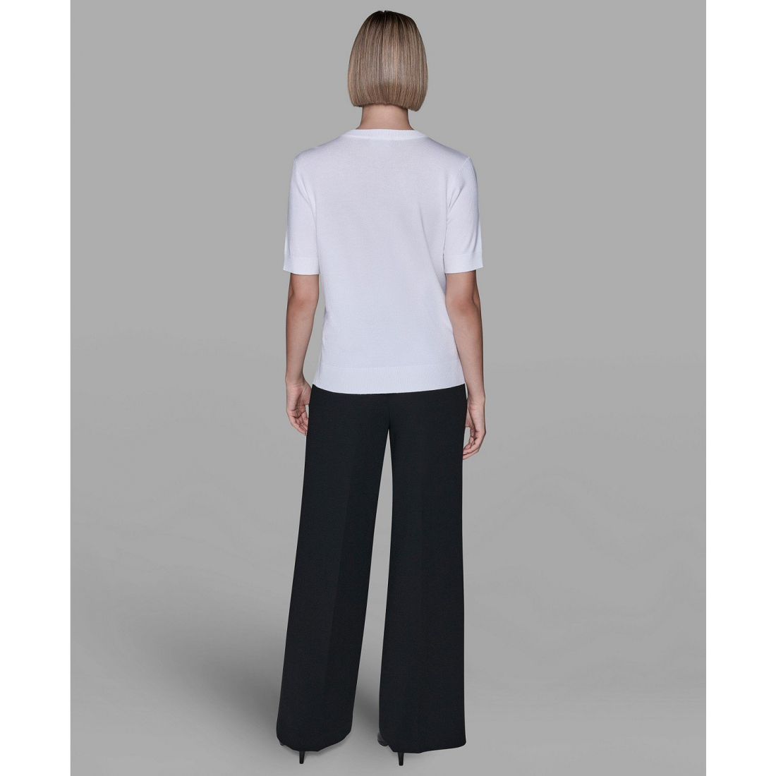 'Crewneck Big Bow Applique Detail Sweater' pour Femmes