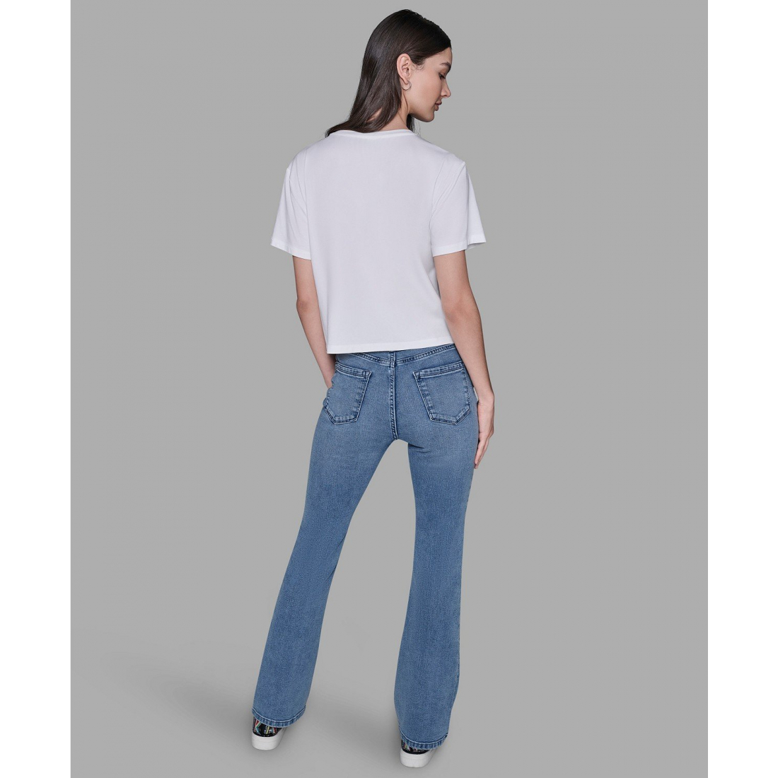 'Crewneck Bonjour Printed T-Shirt' pour Femmes