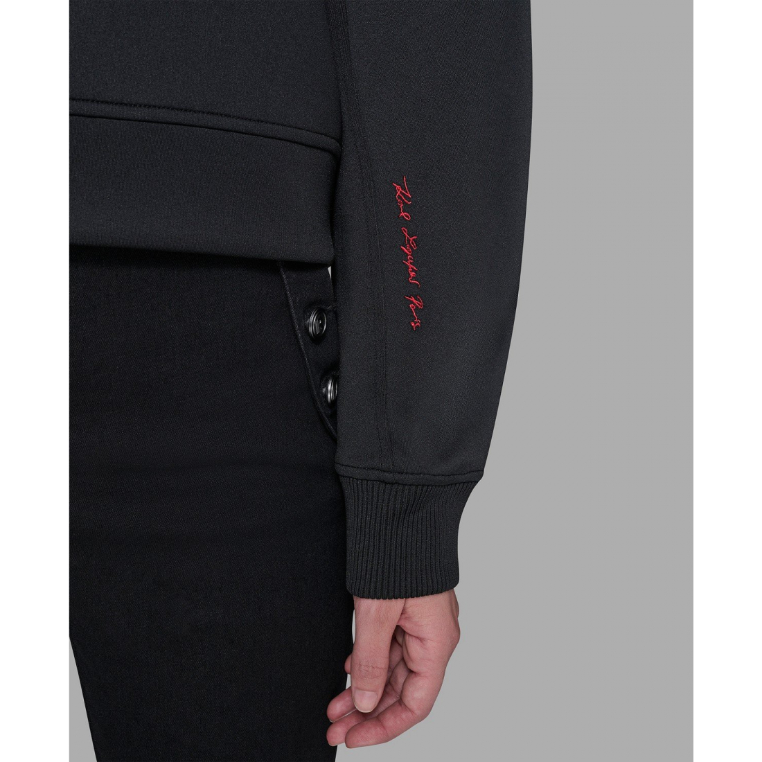 'Crewneck Crystal Neck Top' pour Femmes