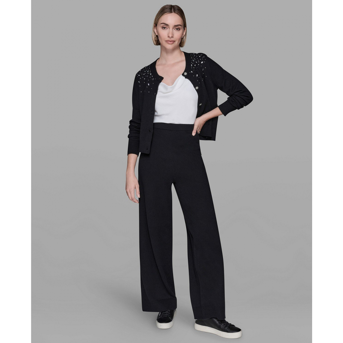'Embellished Pull-On Pants' pour Femmes