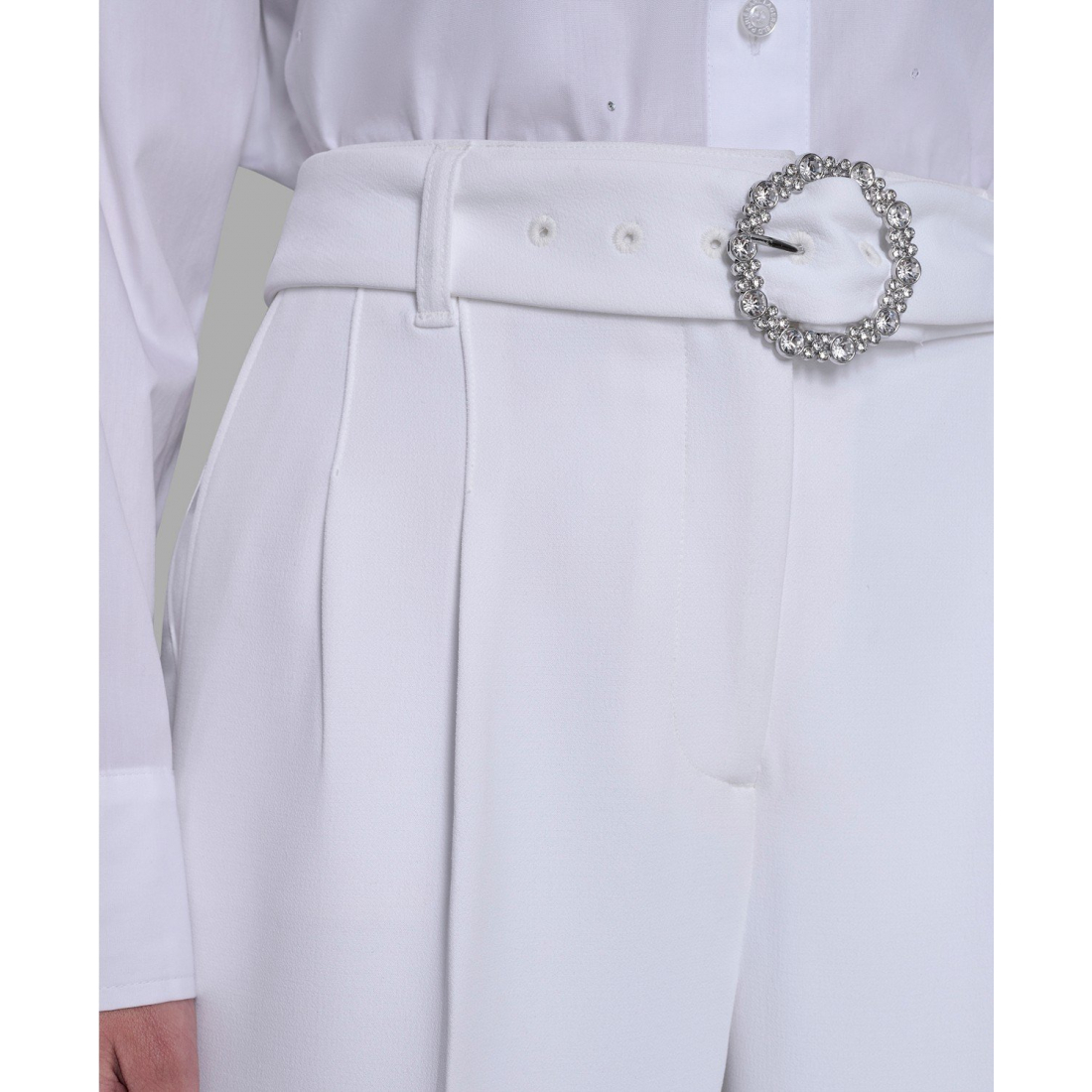 'Embellished Belt Pants' pour Femmes