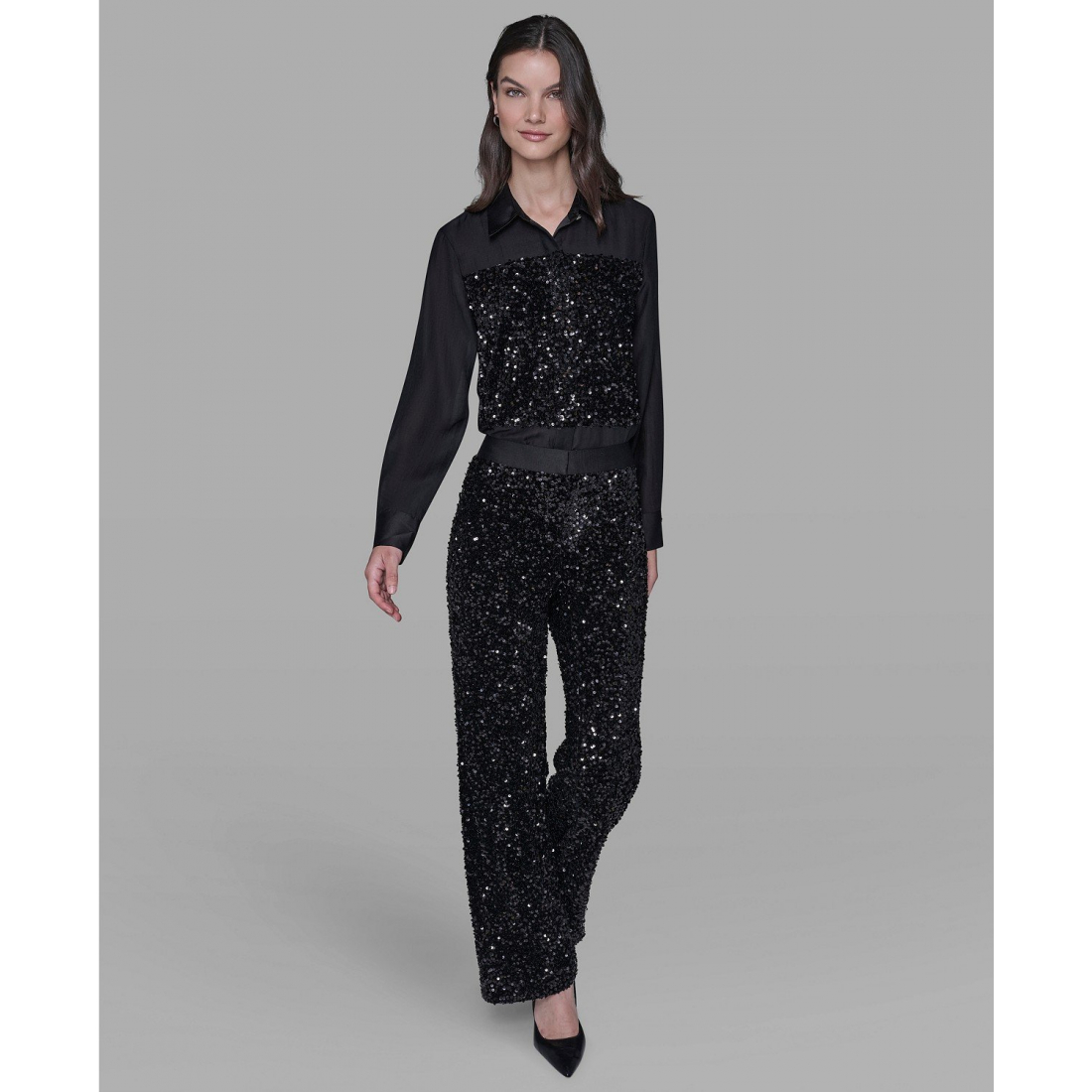 'Sequin Detail Pants' pour Femmes