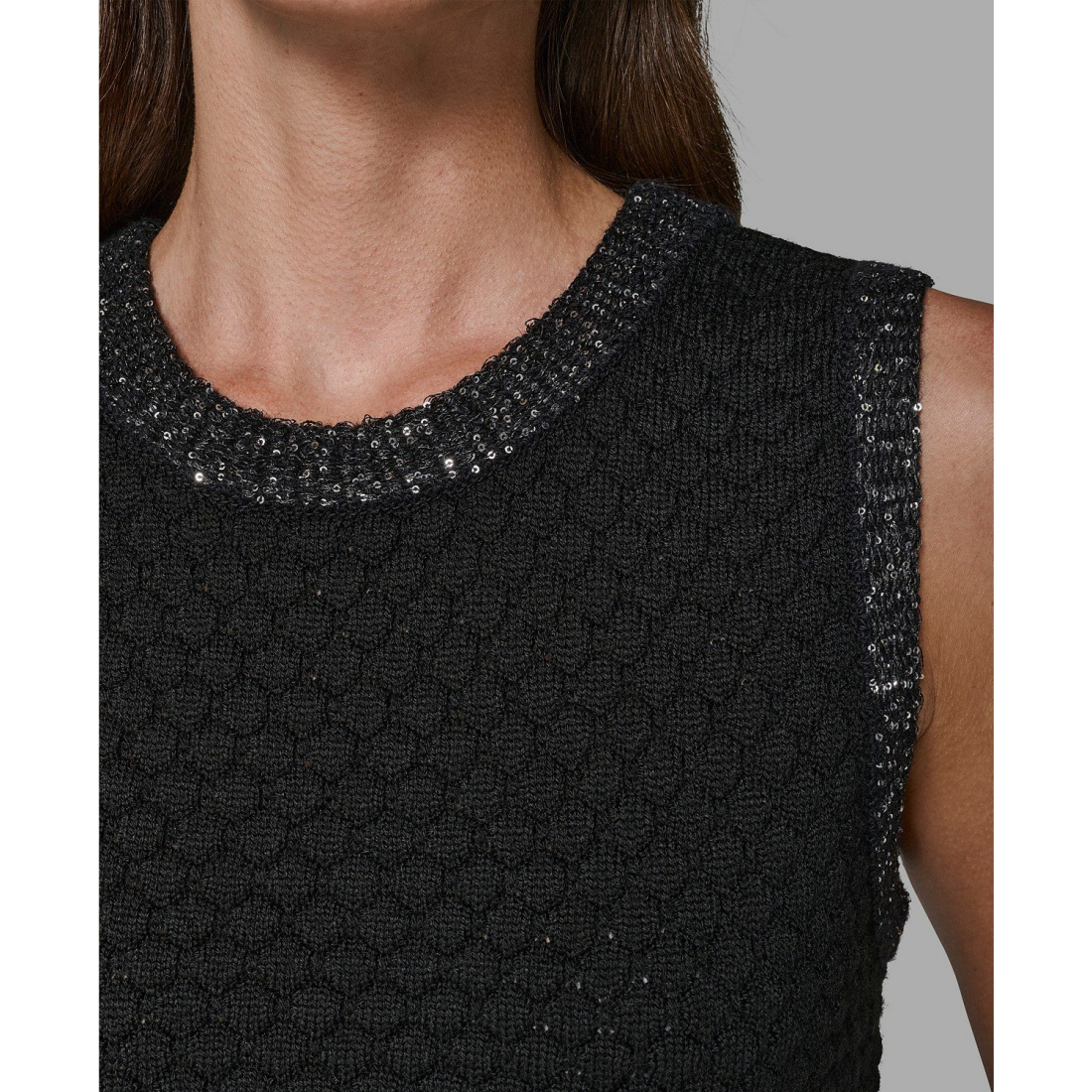 'Crewneck Textured Sweater' pour Femmes