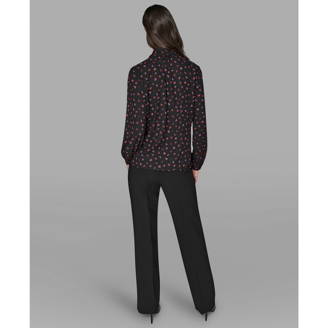 'Woven Long Sleeve Top' pour Femmes