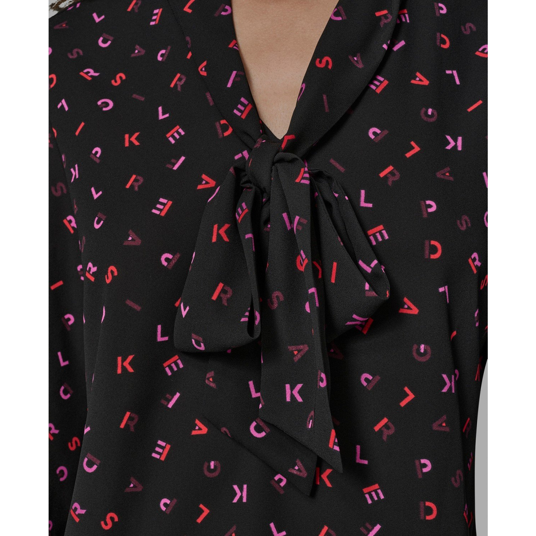 'Woven Long Sleeve Top' pour Femmes