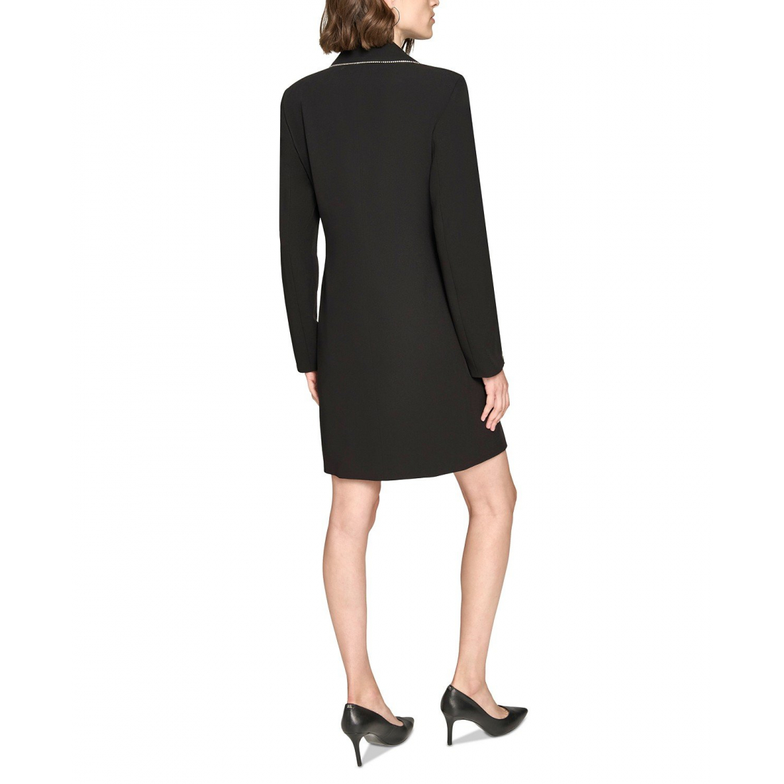 'Rhinestone-Trim Tuxedo Dress' pour Femmes