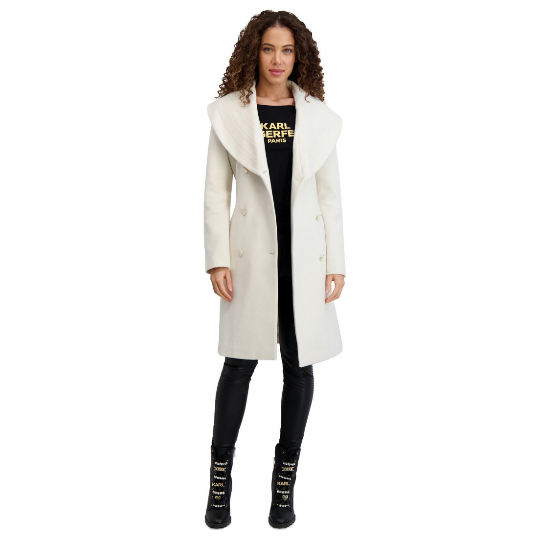 Manteau 'Double-Breasted Belted' pour Femmes