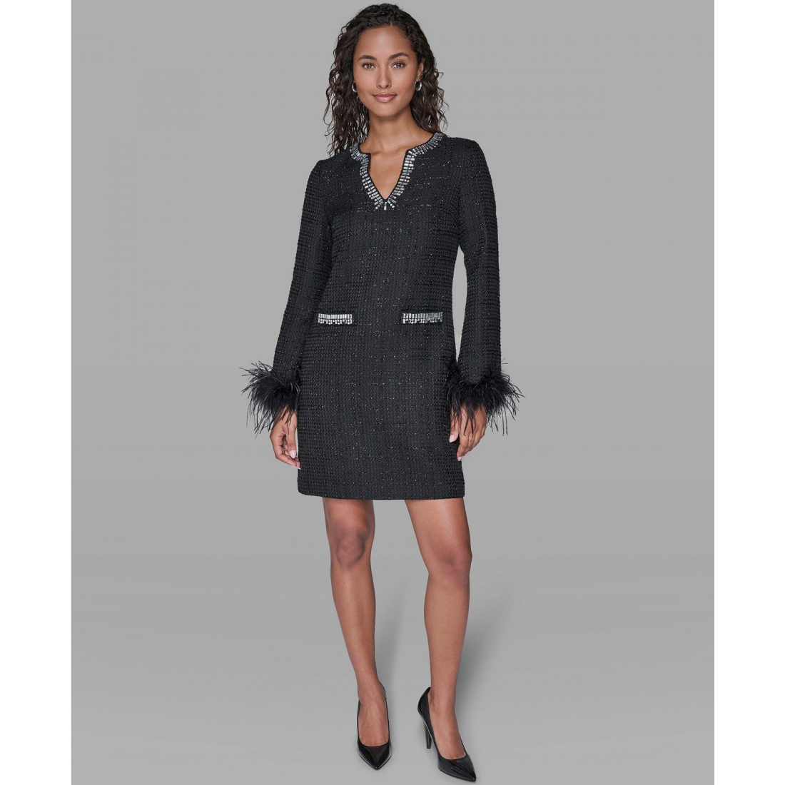 'V-Neck Dress' pour Femmes