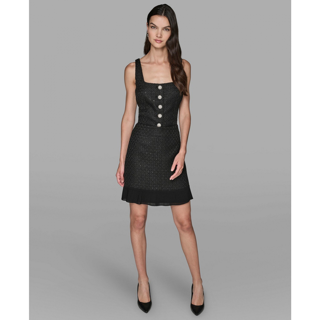 'Novelty Pleated Mini Skirt' pour Femmes