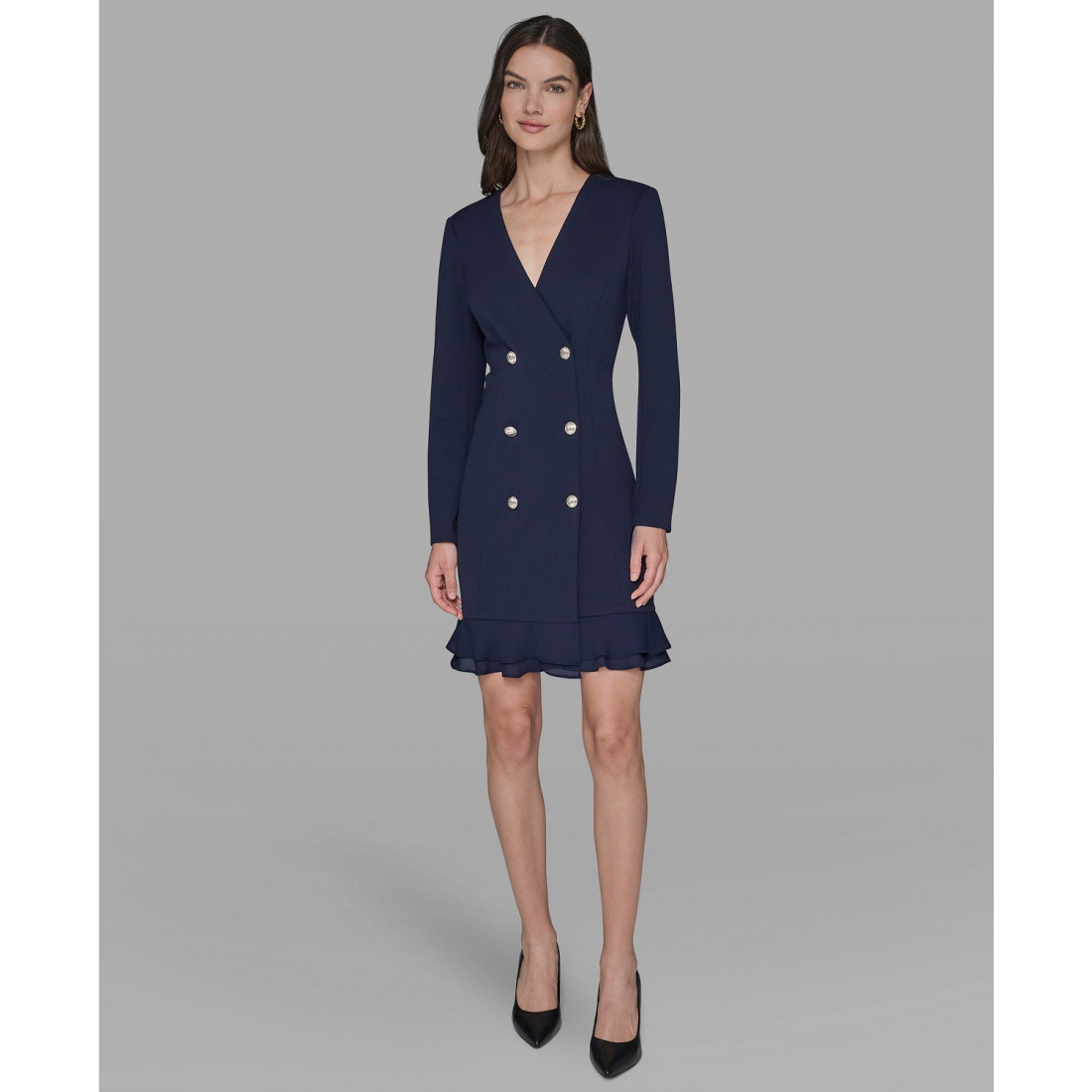 'Double-Breasted Jacket Dress' pour Femmes