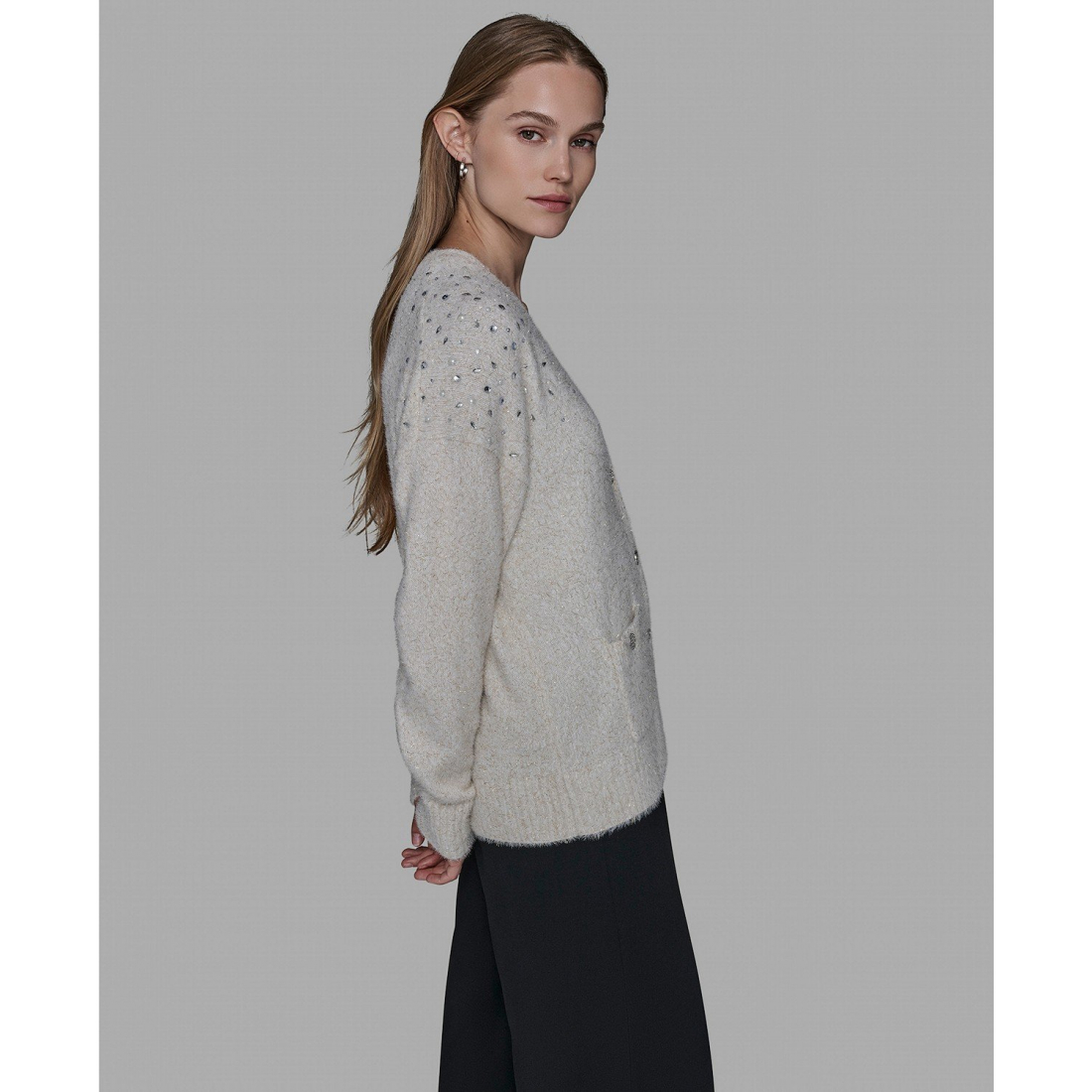 'V-Neck Cardigan' pour Femmes
