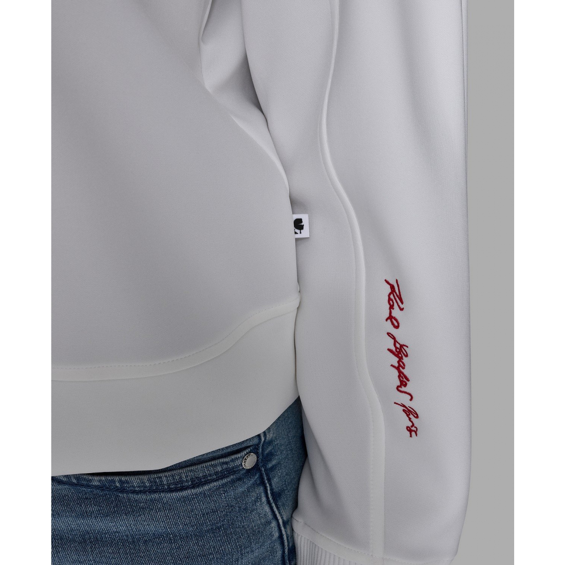 'Crewneck Crystal Neck Top' pour Femmes